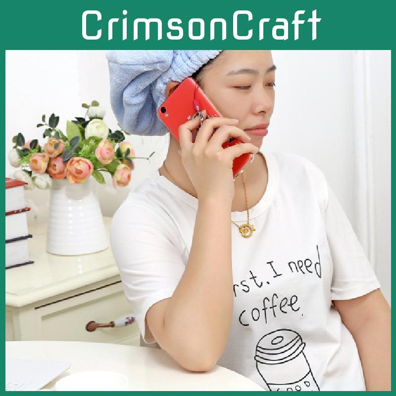 Bow Fleece Coral Solid Color Dry Hair Cap Bathroom Supplies Breathable Durable