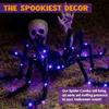 Joyfy Light Up Giant Spider Halloween Decorations Scary Outdoor Party Props Yard 5 ft Entertaining Play Safe Fun Kid Friendly