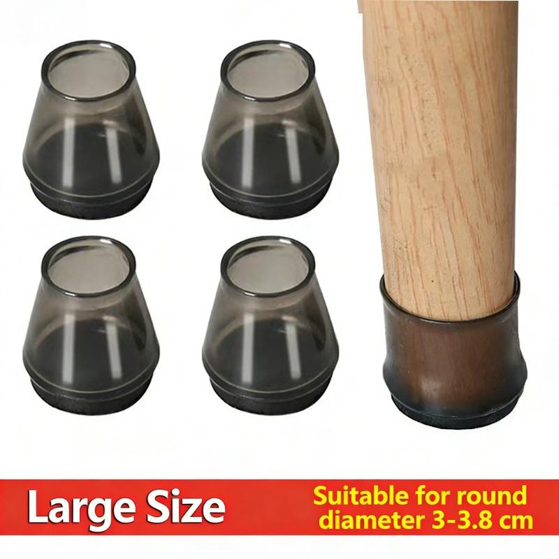 4/12/16Pcs Table Chair Leg Floor Protectors Furniture Pads with Felt Hardwood Floors Furniture Sliders Chairs Silicone Leg Caps