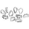 2MM Stainless Steel Boat Wire Rope Clamps Metal Cable Protective Ring Thimbles Clamps