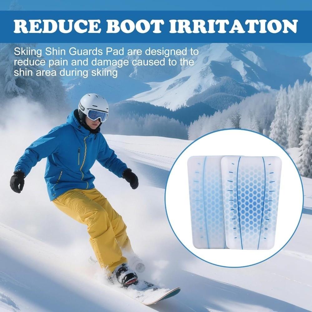 Weiche Ski-Schienbeinschoner Selbstklebend Tibia-Schutzpolster Abriebfeste Ski-Schienbeinschoner Wintersport