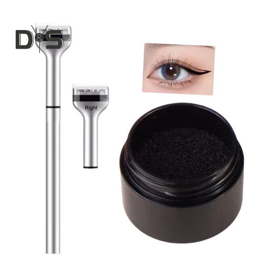 1 Set Lower Eyelash Stamp Eyeliner Kit Waterproof Smudge-Proof Sweat-proof Eyeliner Pen Long Lasting Bottom Lash Stamp Beginner Women Eyes Makeup