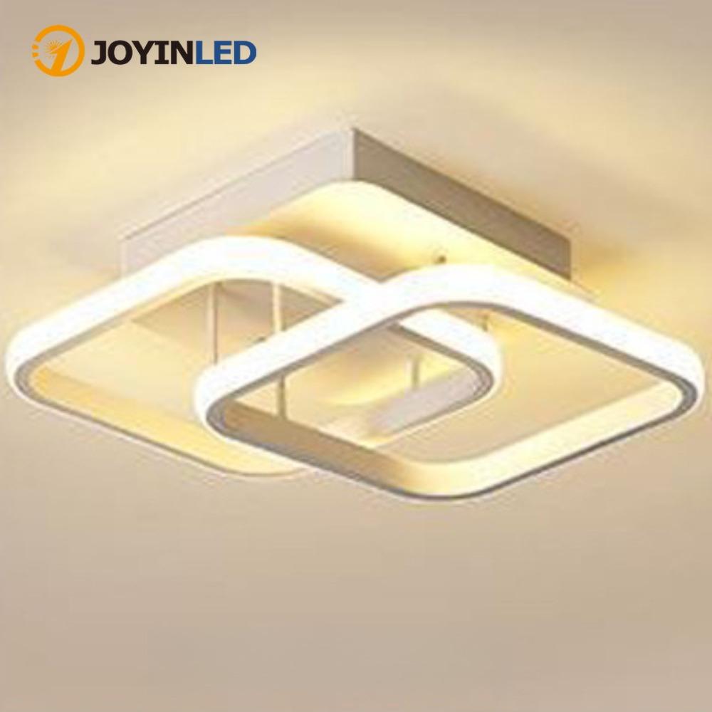 

JOYINLED Modern LED Ceiling Light 2 Rings Creative Ceiling Lamp Indoor Lighting Fixtures Hallway Balcony Aisle Office Light Warm White Bulb