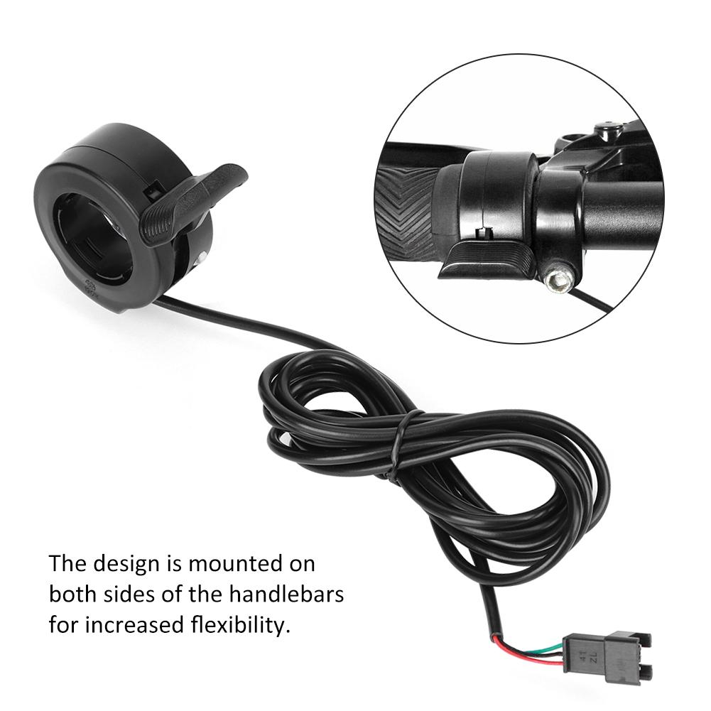 Bike Conversion Lithium Battery Universal Speed Governing Thumb Throttle for SM Connector