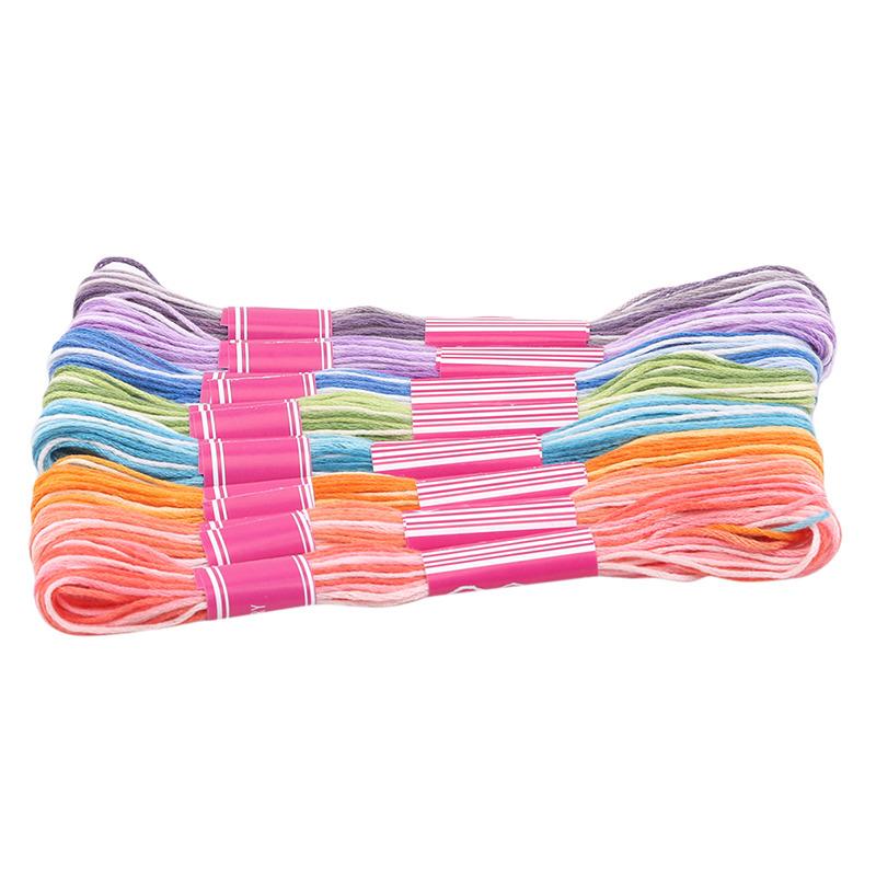 

Нитки для вышивки крестом The Unique Style 6 ниток для вышивки крестом из хлопка мулине мотки для шитья Craft Dofferent Gradient Color