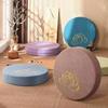 Practical Japanese-style Yoga Meditation Cushion Embroidered Lotus Thickened Seat Cushion Round Removable Tatami Mat Living Room