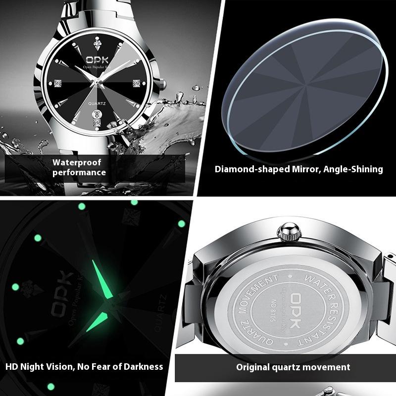 OPK Brand Watch with Calendar Quartz Watch Men's Watch Men's Watch