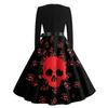 Women's Halloween Costume Dress Short Sleeve Fashion Party Dress for Evening Events