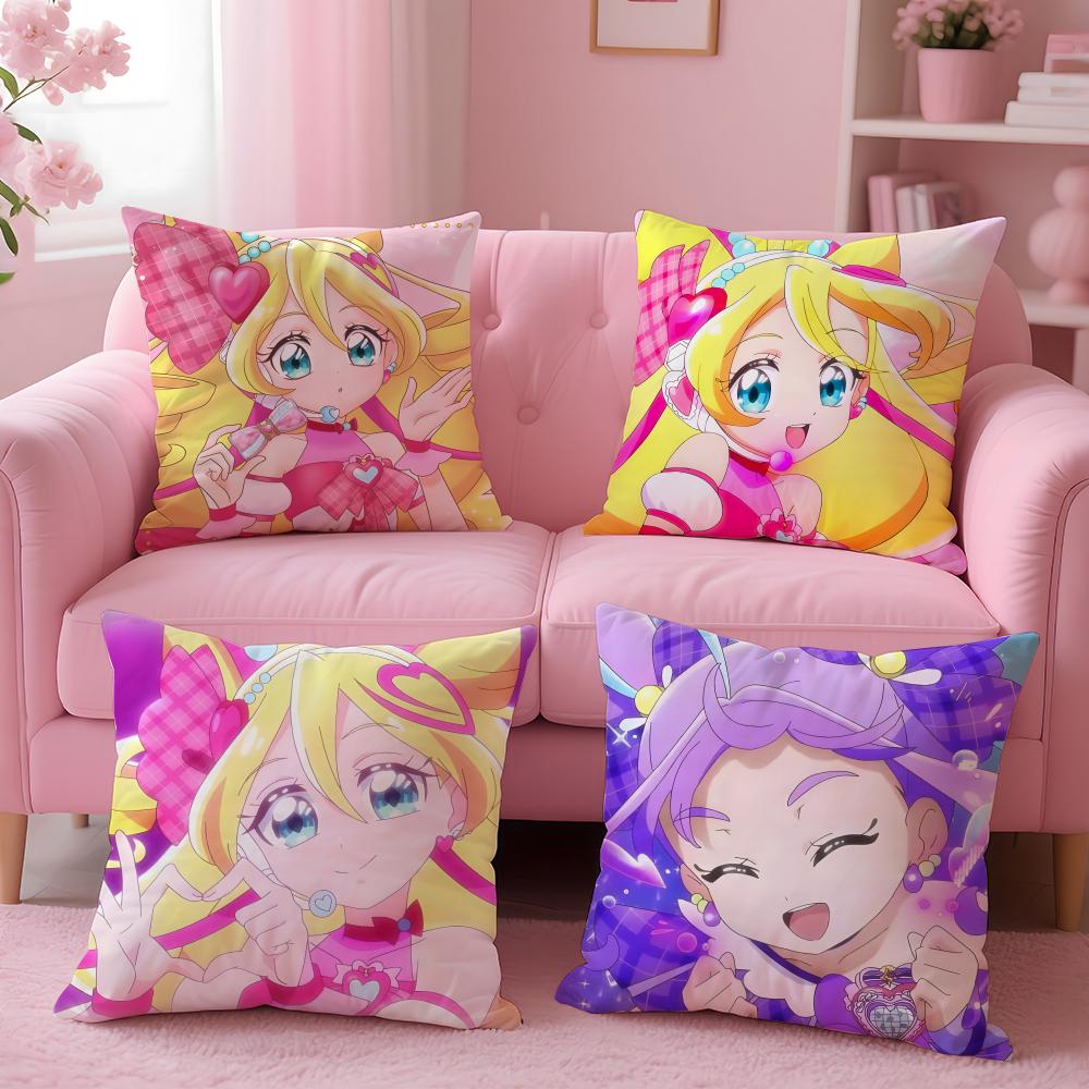 Hot YYYou and Idol Pretty Cureed Cushion Cover Comfortable Durable Pillow Cover MultiScene for Home Office Car Sofa