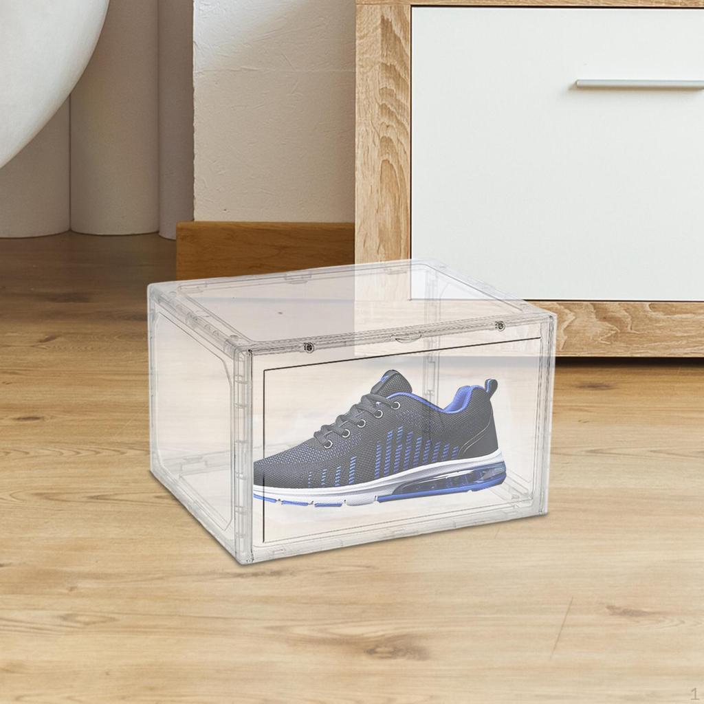 Basketball Storage Box Side Open Display Shoes Case Drawers