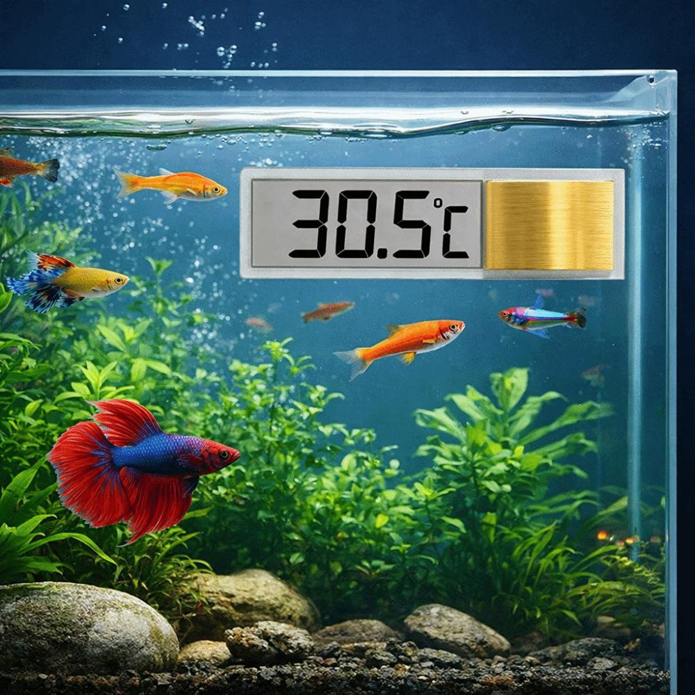 Elektronický displej Teploměr do akvária Měřič teploty vody Monitorování teploty vody