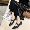 Fashion 2025 New French Style Mary Jane Shoes Spring Women's Soft Bottom Casual Versatile Butterfly Bow Shallow Mouth Strap Single Shoes