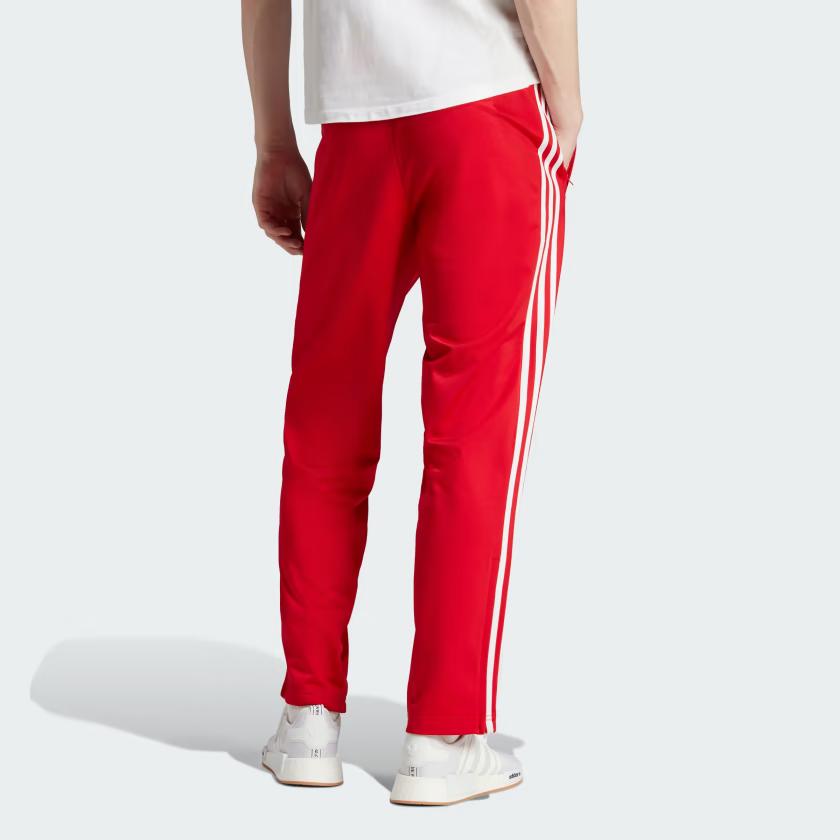 Adidas Originals Firebird Classics Three Stripe Color Block Retro Sports Knit Pants Men Bottoms Crimson IJ7057