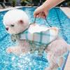 Adjustable Dog Life Jacket Cartoon Bee/Dinosaur Shape Dog Swimsuit High Buoyancy Waterproof Dog Swimming Suit For Pool Party