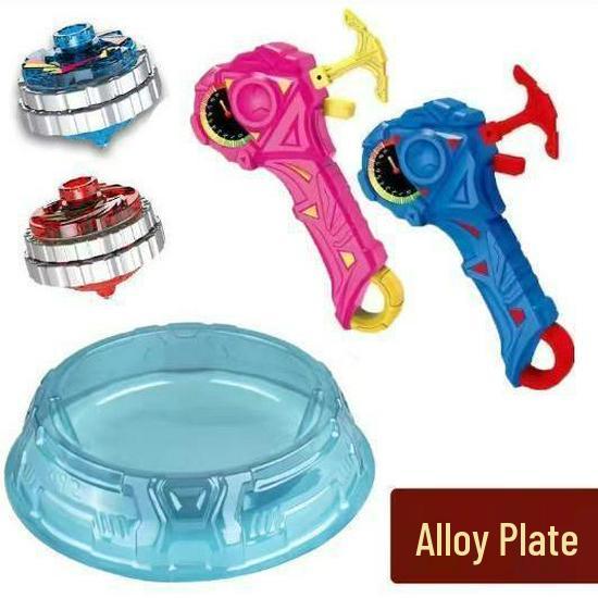 Free Shipping Dual Alloy Burst Gyro Toy - Magic Light Pull String Battle Gyro