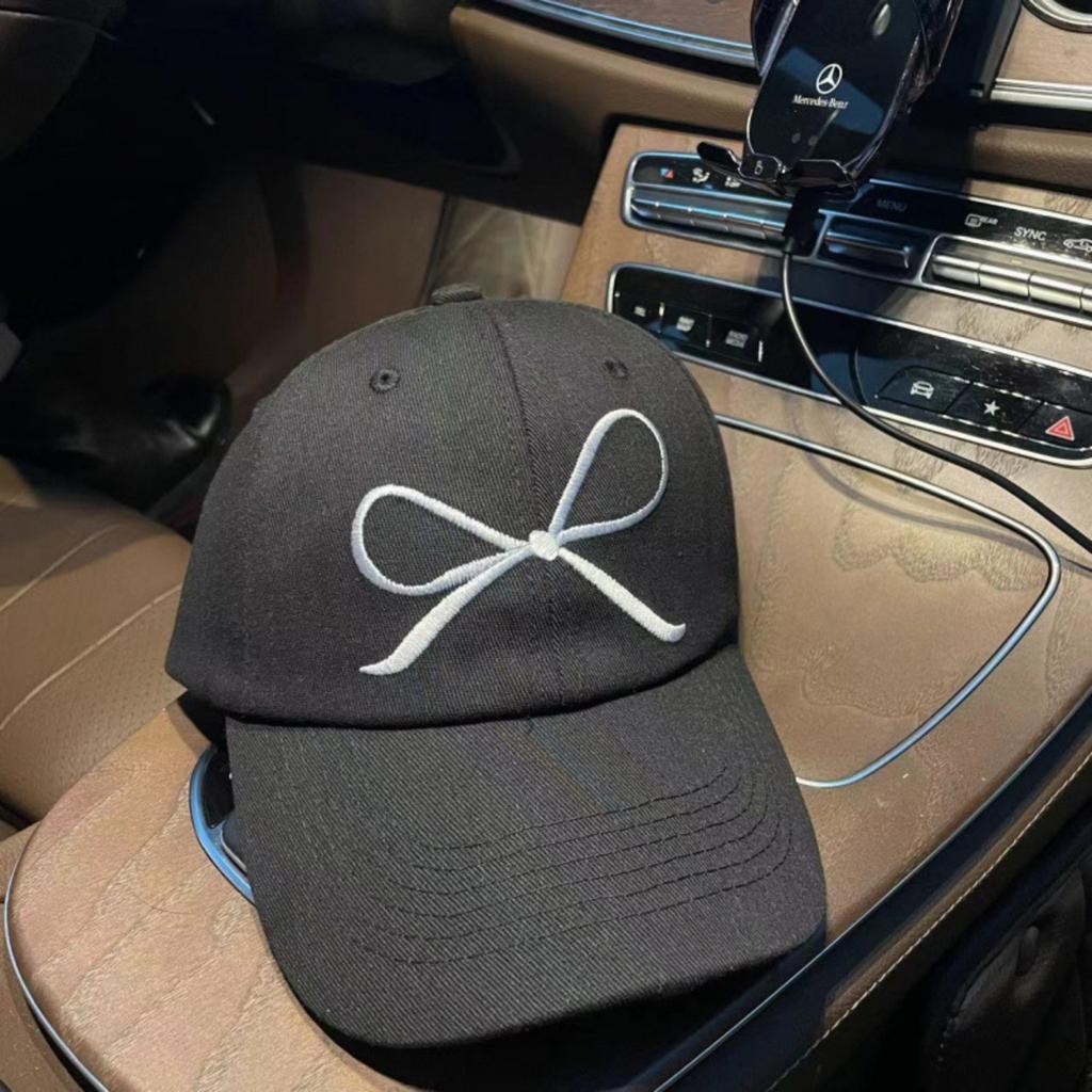Women's Baseball Cap, Spring Hot-selling , Bow Embroidered Sun Hat, Fashionable And Versatile Cap
