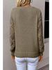 Spring/Autumn Women's Long Sleeve Hollow Knitted Pullover Sweater