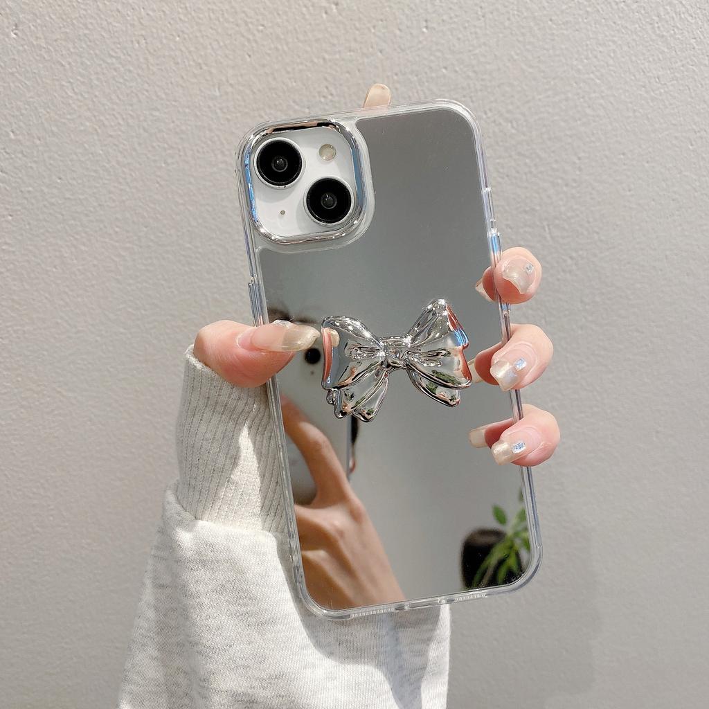 Acrylic Mirror Suitable for Apple 15promax Protective Case Love Iphone13/16 Mobile Phone Case 14 Girl