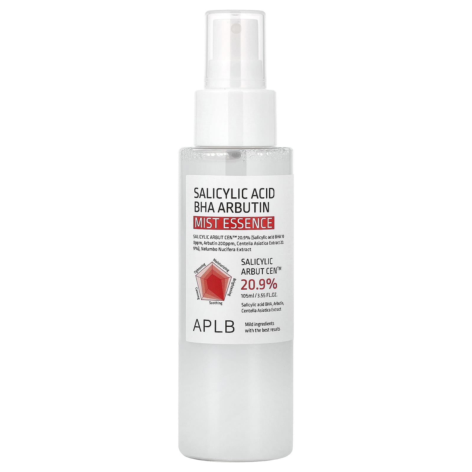 

APLB, Salicylic Acid BHA Arbutin Mist Essence, 105ml (3.55 fl oz)