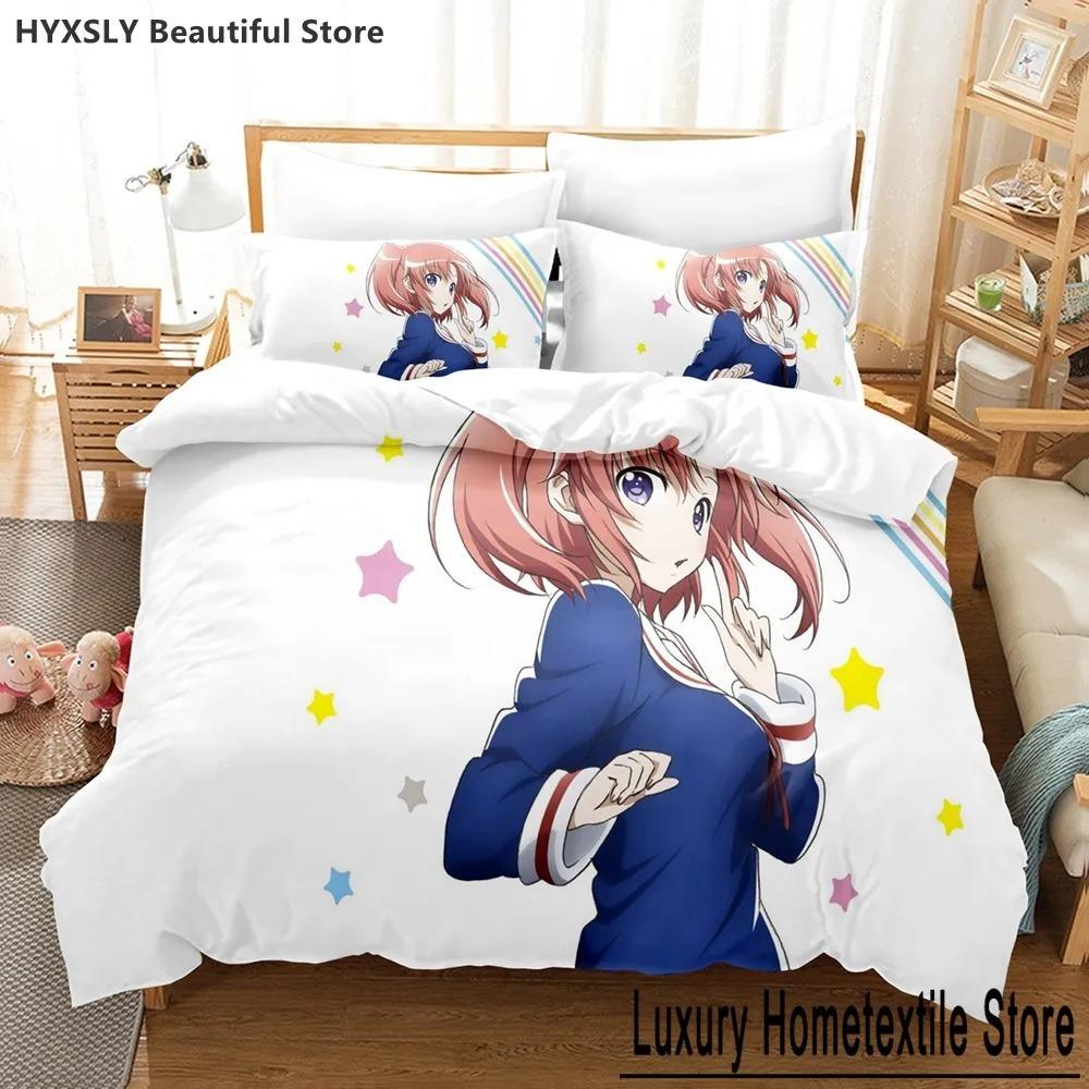 

Engaged to the Unidentified Anime Bedding Set Pillowcases Single Full Queen King for Girl Kids Anime 3D Bedding Set Duvet Covers Tool 70x133cm 2pcs