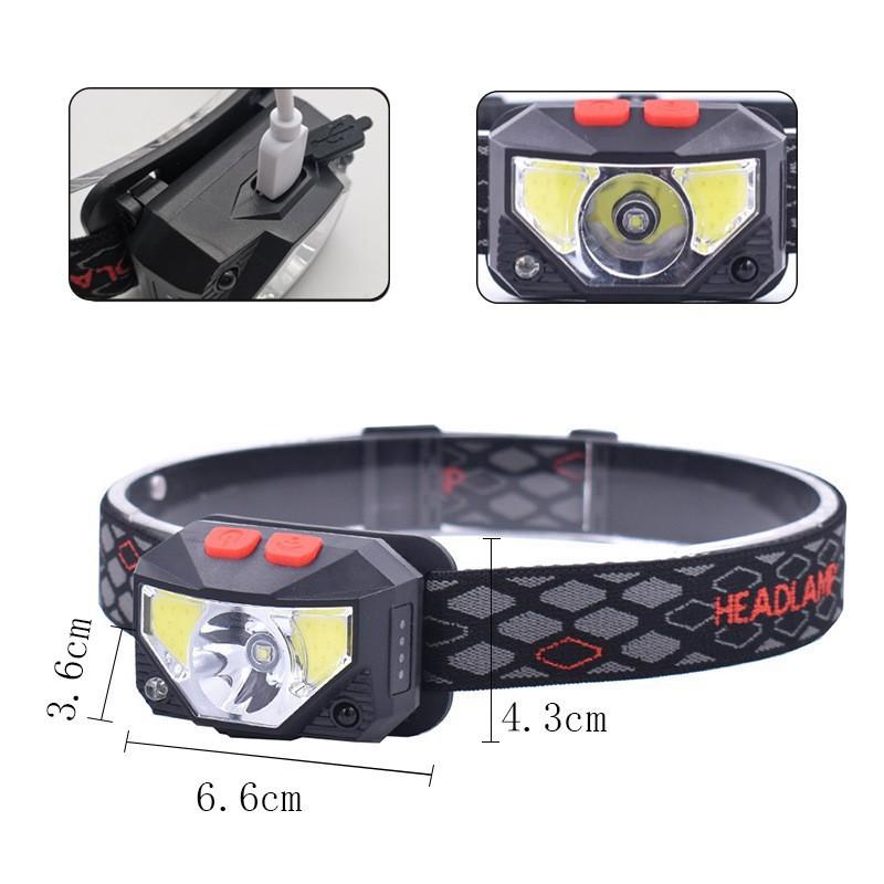 Headlamp Flashlight LHKNL 1100 Lumens Super Bright LED Rechargeable Headlamp Waterproof Sports Headlamp for Fishing