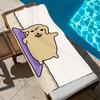 N-Nudaeng Hund Strandtuch, Anime Meme Süßes Design Weiche Mikrofaser Schnelltrocknend für Schwimmbad Baden Heimdeko Urlaub