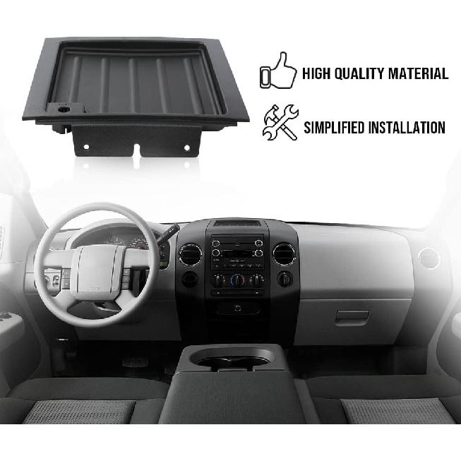 G-PLUS Dashboard Dash Upper Center Bezel Panel Trim TRAY Compatible with 2004 2005 2006 2007 2008 Ford F150 Black