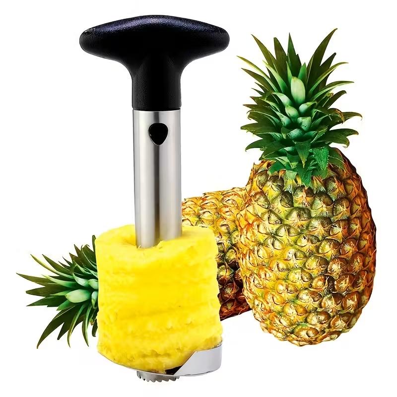 Stainless Steel Pineapple Corer Slicer Peeler Manual Pineapple Cutter Tool Easy Fruit Spiral Divider Kitchen Gadget