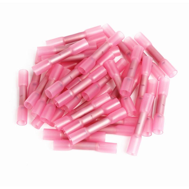 50 stk blandet varmekrympende støt Elektrisk ledning Kabel Crimp Terminal Connector