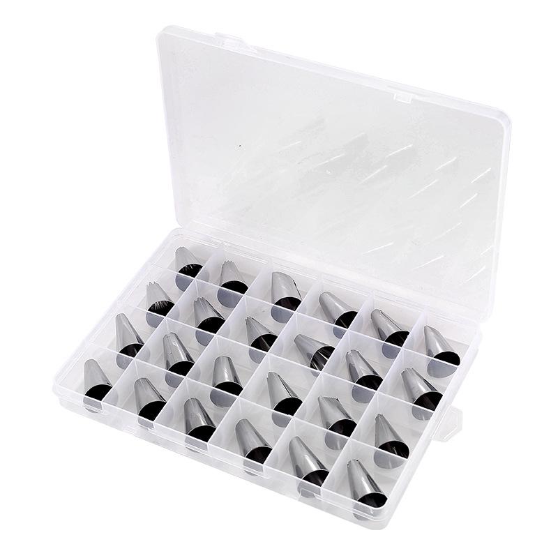 

Набор из 24 насадок из нержавеющей стали для украшения торта