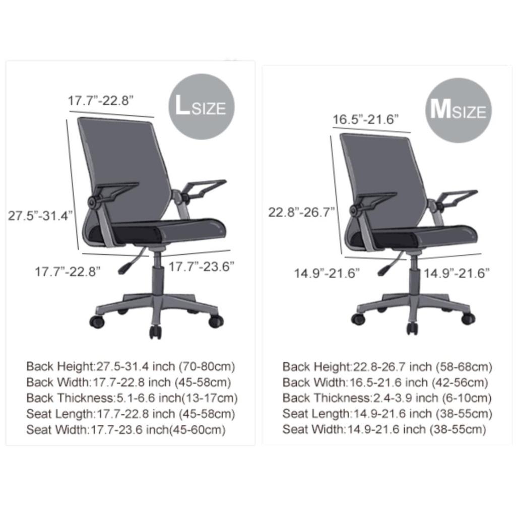 Pogrubione żakardowe rozciągliwe pokrowce na krzesła biurowe, pyłoszczelne, odporne na zarysowania przez zwierzęta, zwijane pokrowce na krzesła biurowe