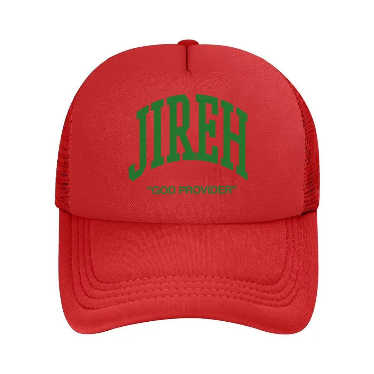 JIREH God Provider Christian Graphic Mesh Baseball Cap Hip Hop Adjustable