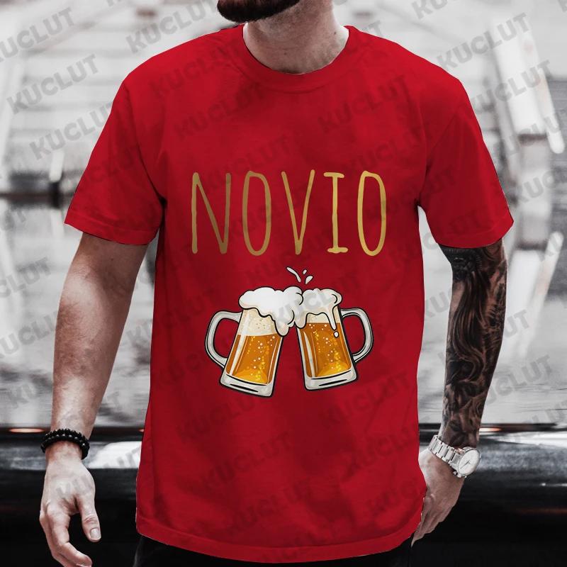 Spanish Bachelor Party Shirt Man T Shirt Father's Day Wedding Tees Single Farewell Clothing Evg Team Groom Beer Tops Oversized