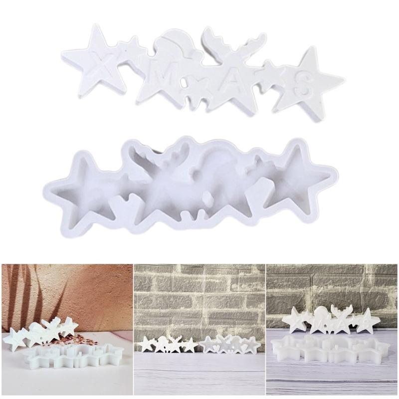 Star Shaped Silicone Crafting Molds for Handmade Candle Resin Art Heat Resistant Easy Demolding Creative Decoration Tool