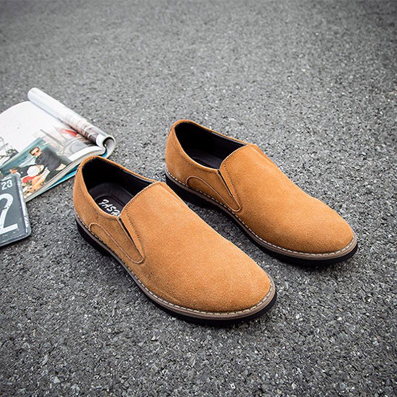 

Amazon men s shoes extra large size versatile leather shoes autumn one pedal loafers driving temu tide brand comfortable 43 жёлтый