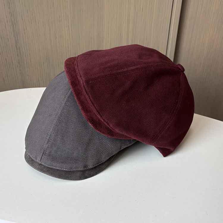 Spring and Autumn new retro forward hat men and women couples casual versatile newsboy hat fashion reverse cap
