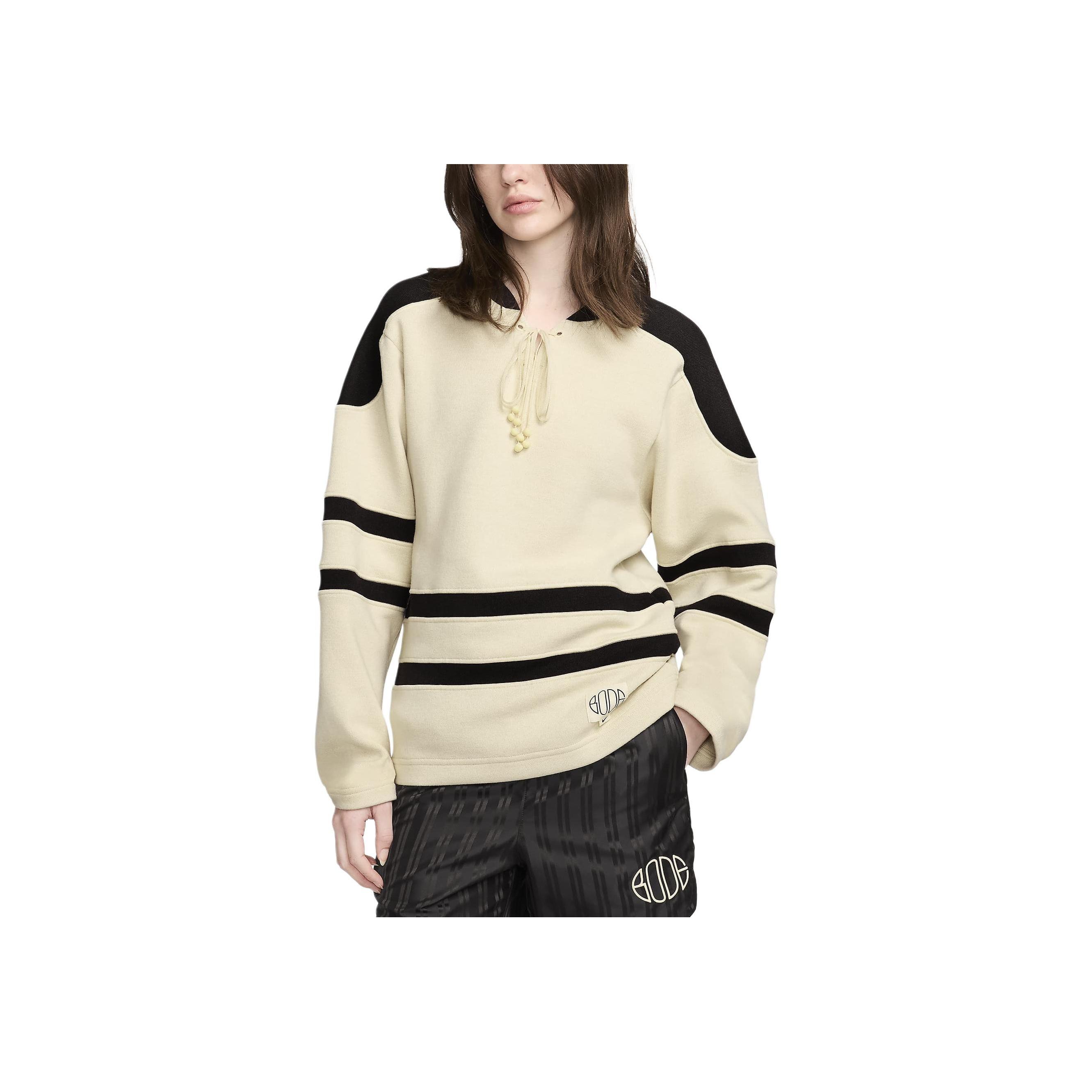 

Nike x Bode Rec Lacing Knit Ecru/Shadow Brown женские топы белые FJ0217-125 L