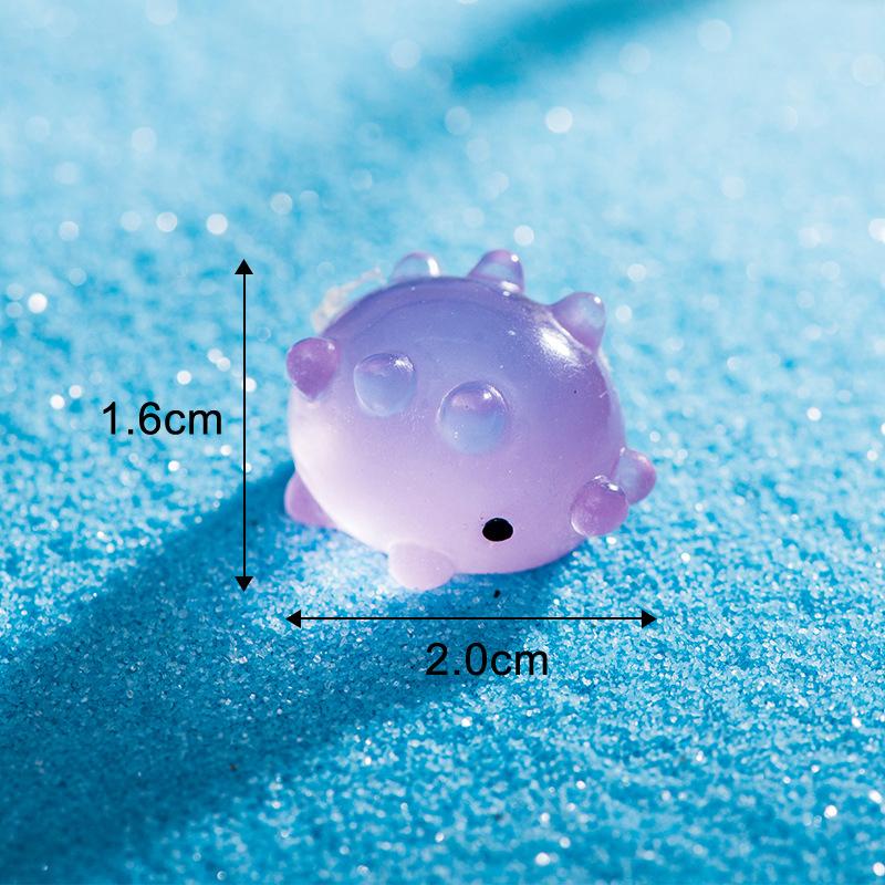 Mini Leuchtende Meerestiere Figur Delphin Krabbe Krake Meeresschildkröte Mikro Landschaft Ornament Aquarium Dekoration