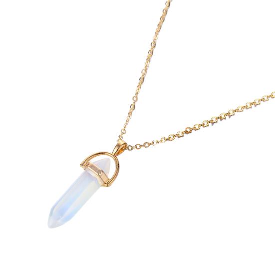 Anhänger Halskette Faux Kristallstein Dekoratives Metall Damen Kette Halskette Schmuckzubehör