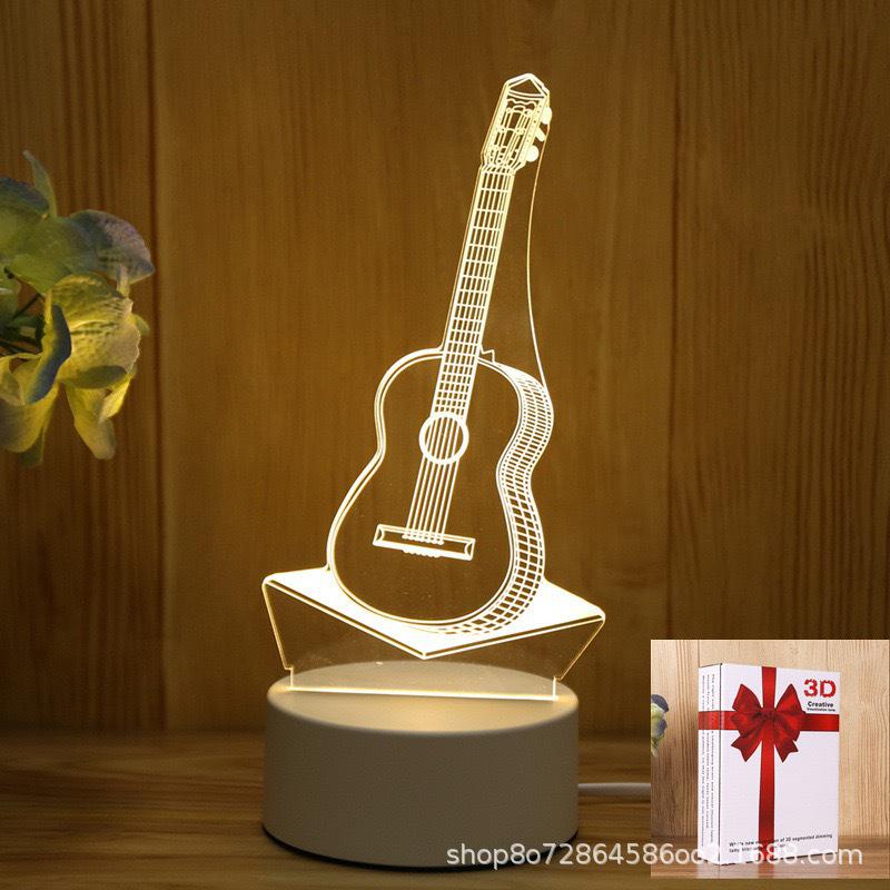 3D Cartoon LED Night Lamp for Kids - Touch Control, Perfect Birthday Gift