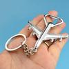 Unique Airplanes Design Keychain With Bottle Opener Function Sturdy Metal Construction Perfect Gift For Outdoor Adventures Daily Use