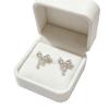 Elegant Korean Cubic Zirconia Bow Pearl Earrings - Niche, High-End, Light Luxury Jewelry for Daily Elegance