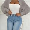 Women's Asymmetrical Shawl Knit Cardigan Open Front Loose Wrap Sweater Autumn Winter