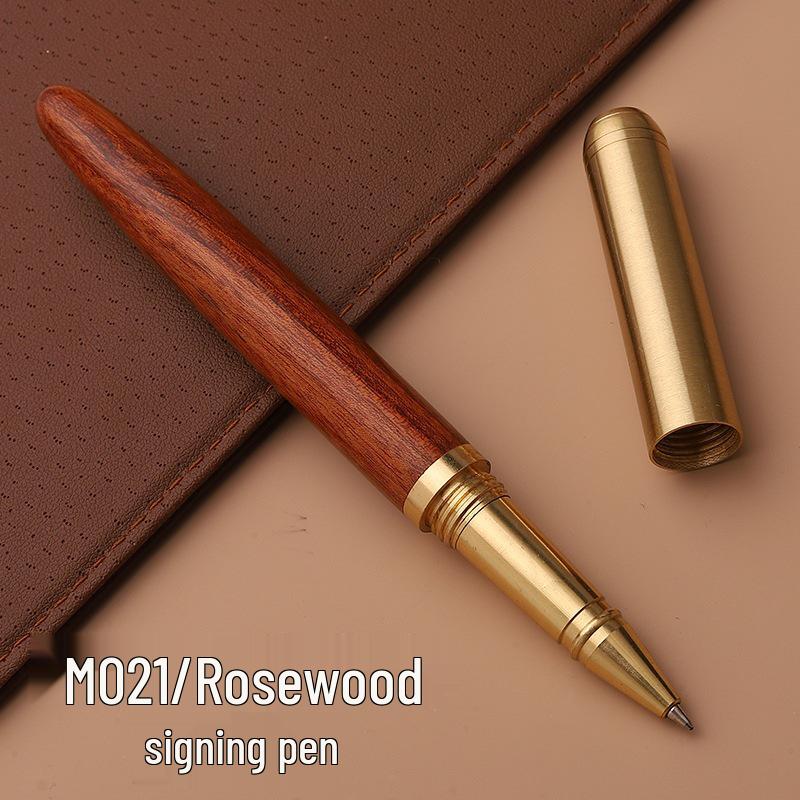 Retro Bamboo & Metal Pen: High-End Ballpoint, Fountain, Signature for Business or Graduation Gifts