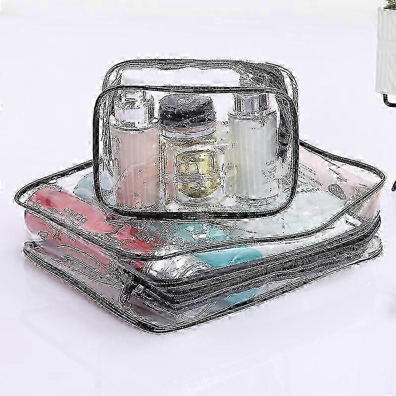 3-Pack TSA Approved Clear Liquid Bags for Air Travel | Leakproof Toiletry Pouches | Holiday Hand Luggage Essentials-2025