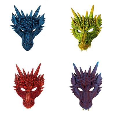 Halloween Mask 3D Dragon Cosplay Mask Horror Party Costume Mardi Gras Mask