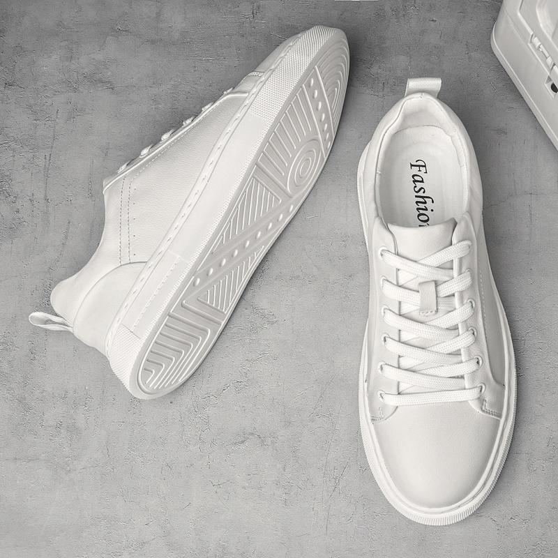 Brand Genuine Leather Mens Shoes Fashion Outdoor Flat Designer Sneakers Casual Leather Walking Shoes Tennis Masculino Board Shoe