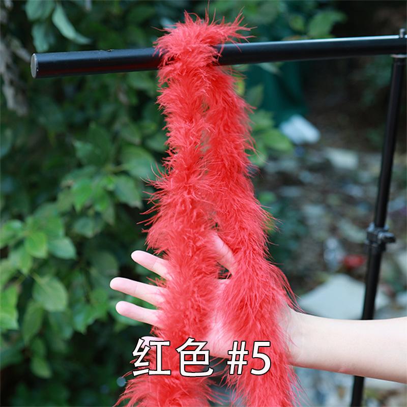 Color Encryption Thickened Feather Strip Diy Turkey Fluff Strip Wedding Decoration Clothing Skirt Accessories