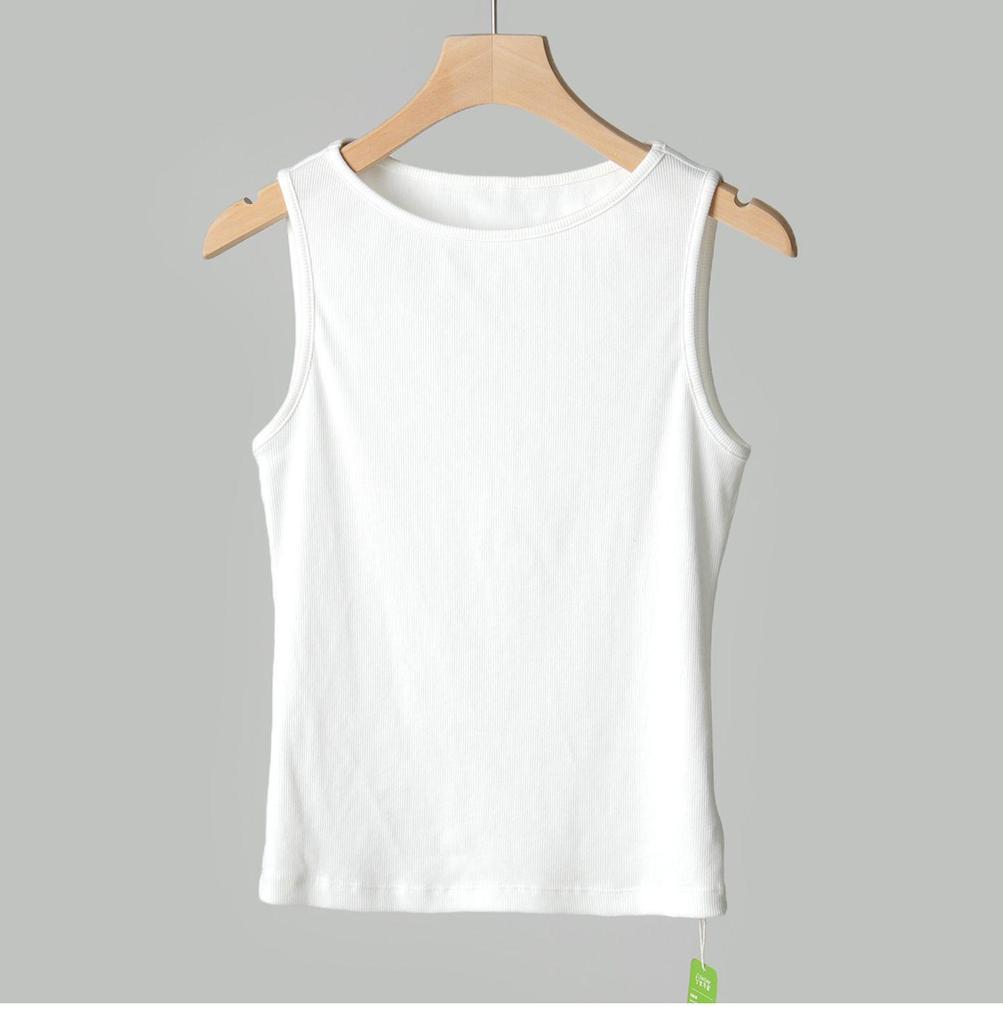 Summer Fashion Women's One-Shoulder Ribbed Sleeveless Top