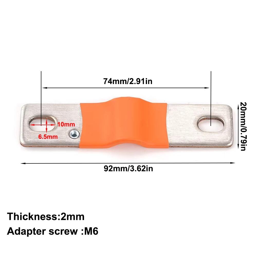 New 230Ah 280Ah Battery Cells Connector 2mm M6 Posts Straps Copper Connecter Copper Bar